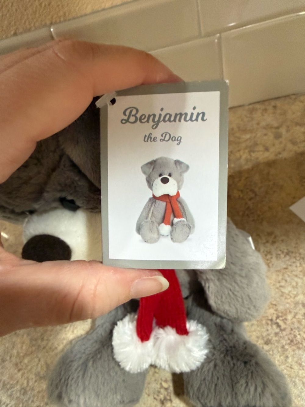 Aurora Gray soft dog plush NEW - Picture 2 of 2